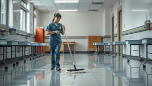 Reinigungskräfte in Firmen Schulen und Kliniken finden Beschäftigung